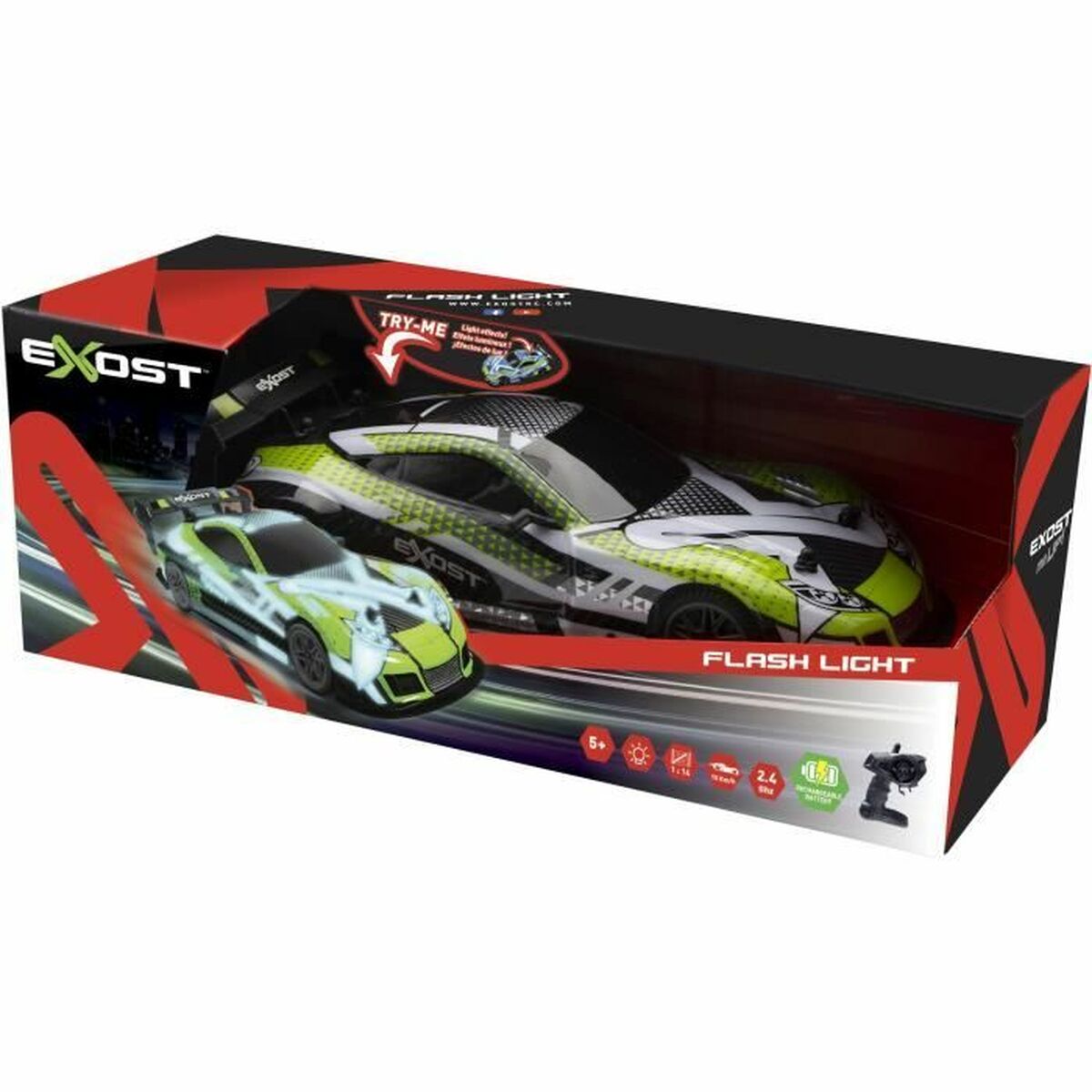 Αυτοκίνητο Radio Control Exost Flash Light 1:14 Πράσινο Vert